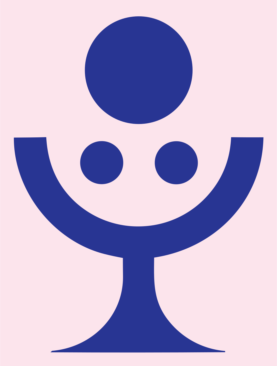 Microphone Bold Logo #fce4ec/#283593