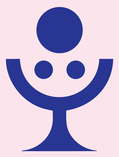 Microphone Bold Logo #fce4ec/#283593