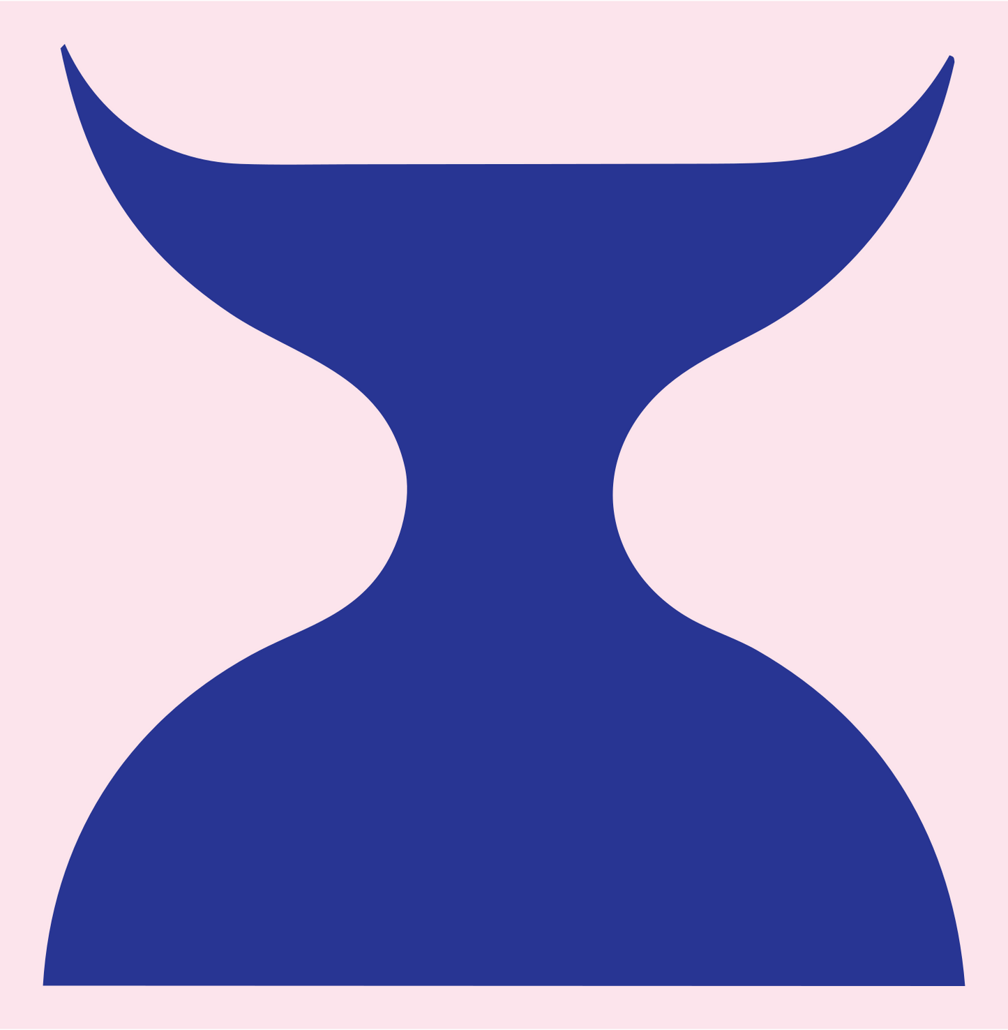 Hourglass Waist Pinch Smartphone Logo #fce4ec/#283593
