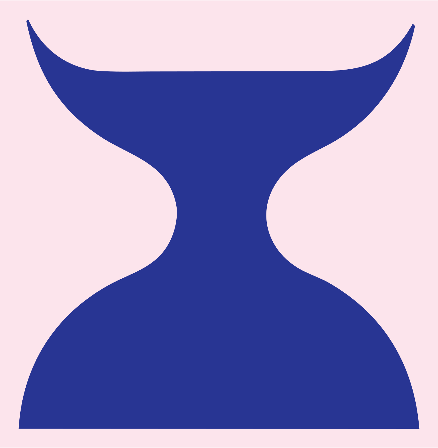 Hourglass Waist Pinch Smartphone Logo #fce4ec/#283593