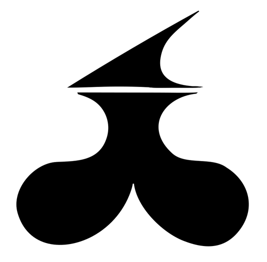 Bold Witch Hat Silhouette Abstract Mark