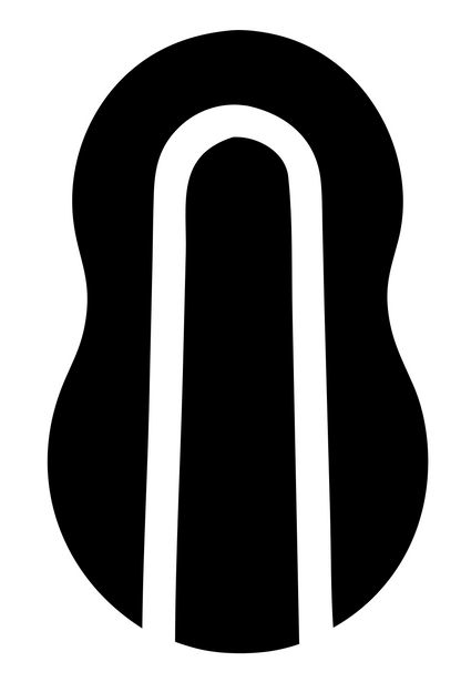 Camera Body Arch Cutout Mark #ffffff/#000000