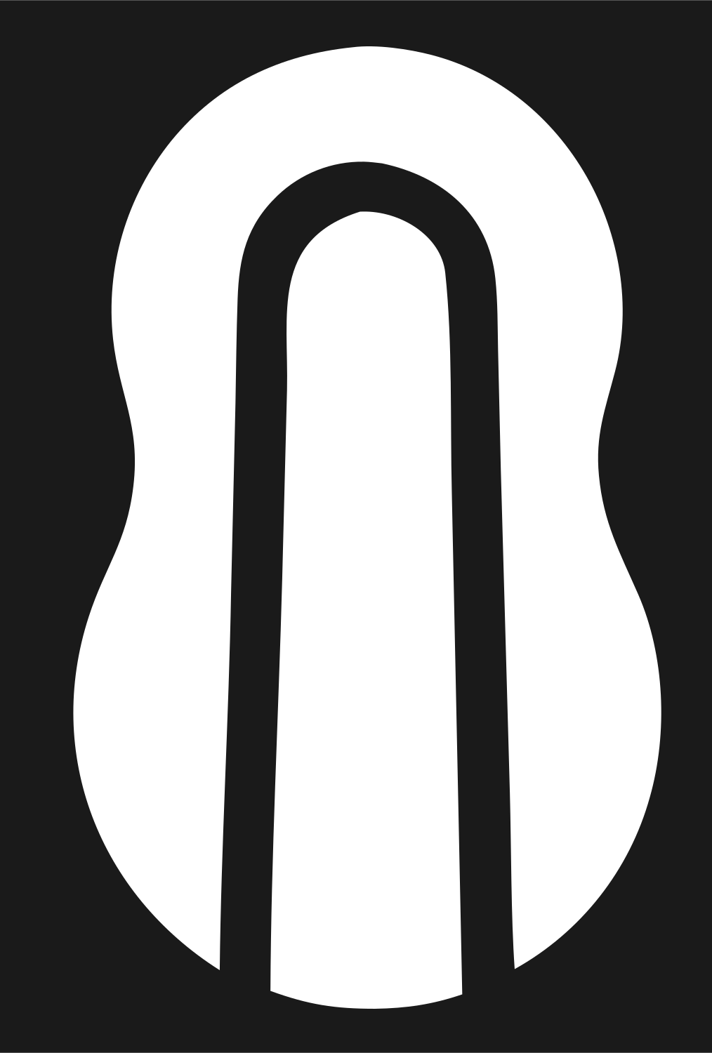 Camera Body Arch Cutout Mark #1a1a1a/#ffffff