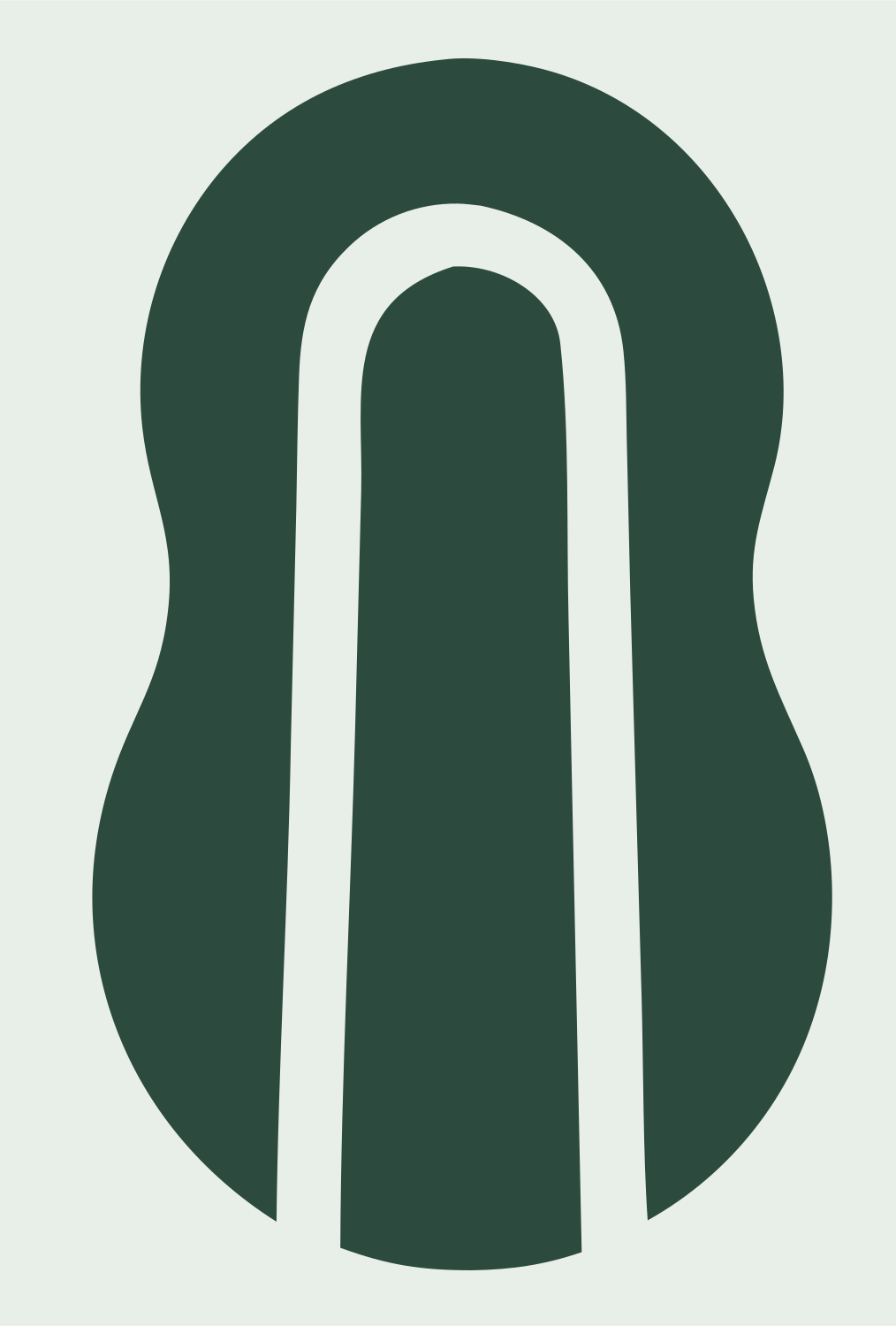 Camera Body Arch Cutout Mark #e8efe9/#2d4a3e