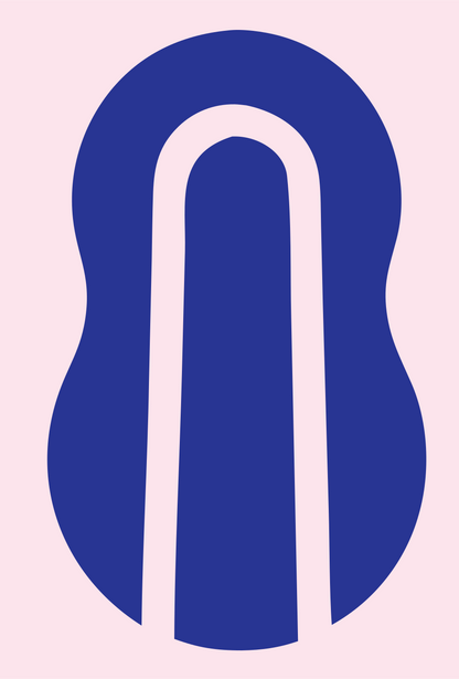 Camera Body Arch Cutout Mark #fce4ec/#283593