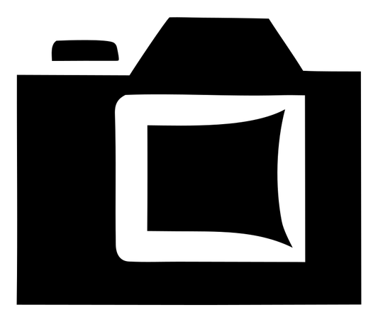 Bold Square Lens DSLR Camera Icon