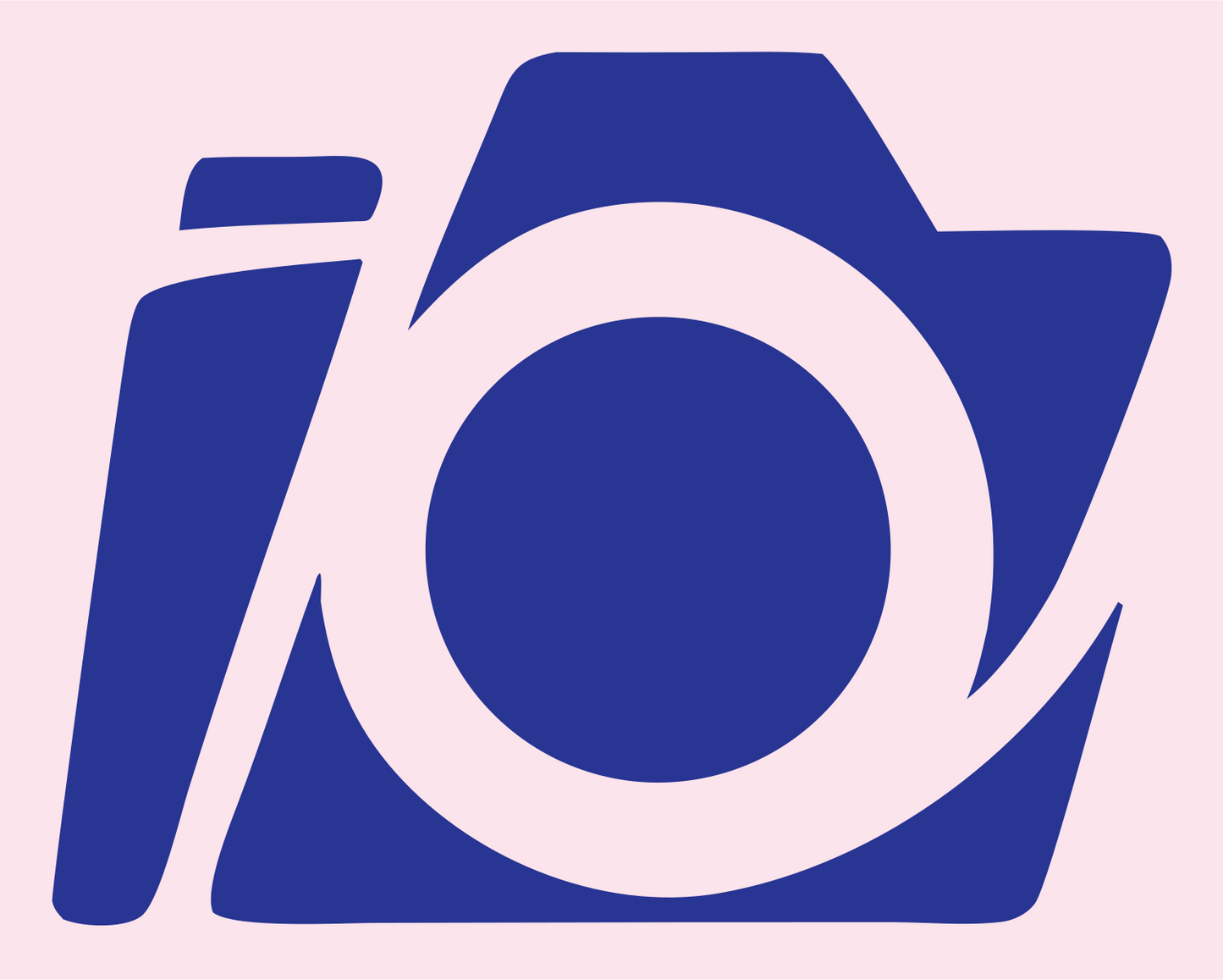 Camera Lens Bold Logo #fce4ec/#283593