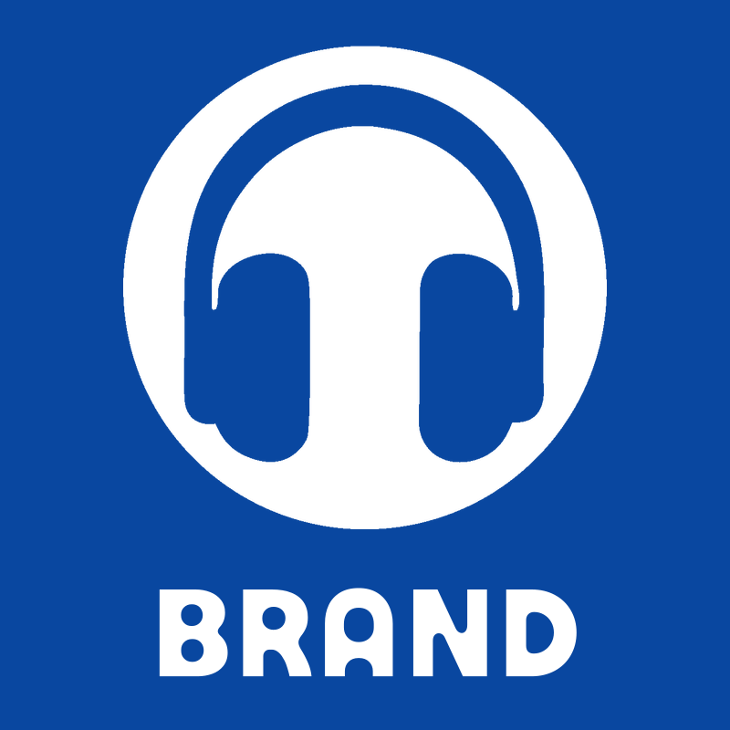 Negative Space Circle Headphones Icon preview