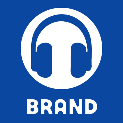Negative Space Circle Headphones Icon preview