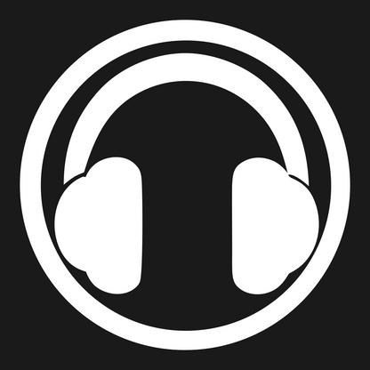 Headphones Ring Logo #1a1a1a/#ffffff