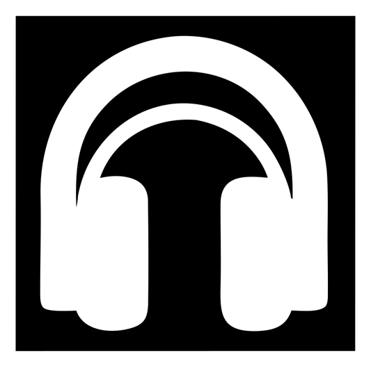 Headphones Bold Square Mark