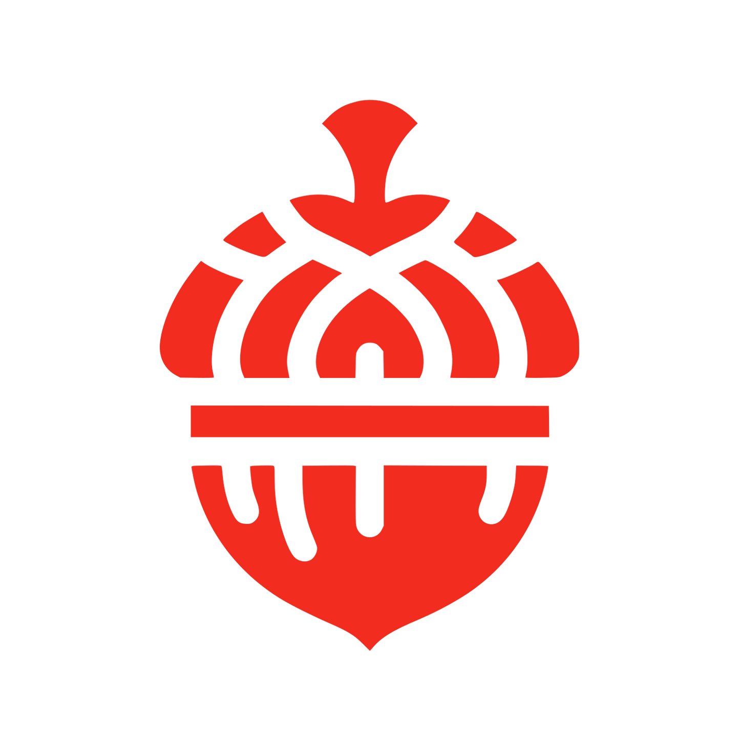 Abstract Acorn Logo #F22C1E