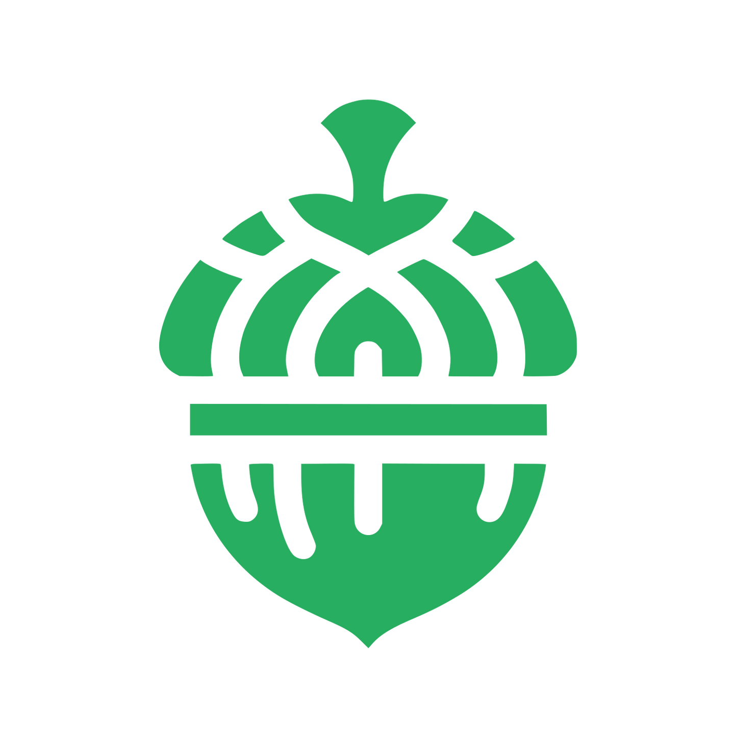 Abstract Acorn Logo #27AE60