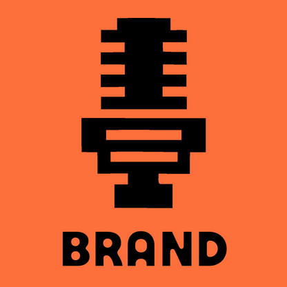 Brutalist Block Vintage Broadcast Microphone Mark preview