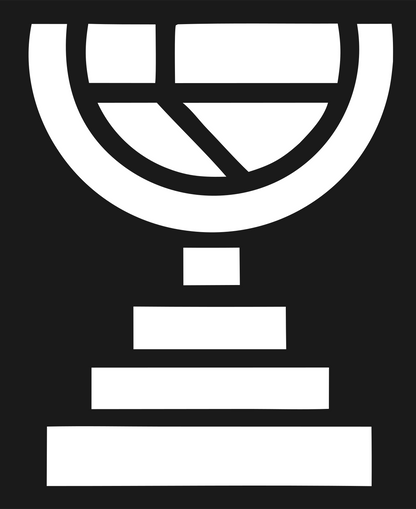 Brutalist Bowl Microphone Pedestal Mark #1a1a1a/#ffffff