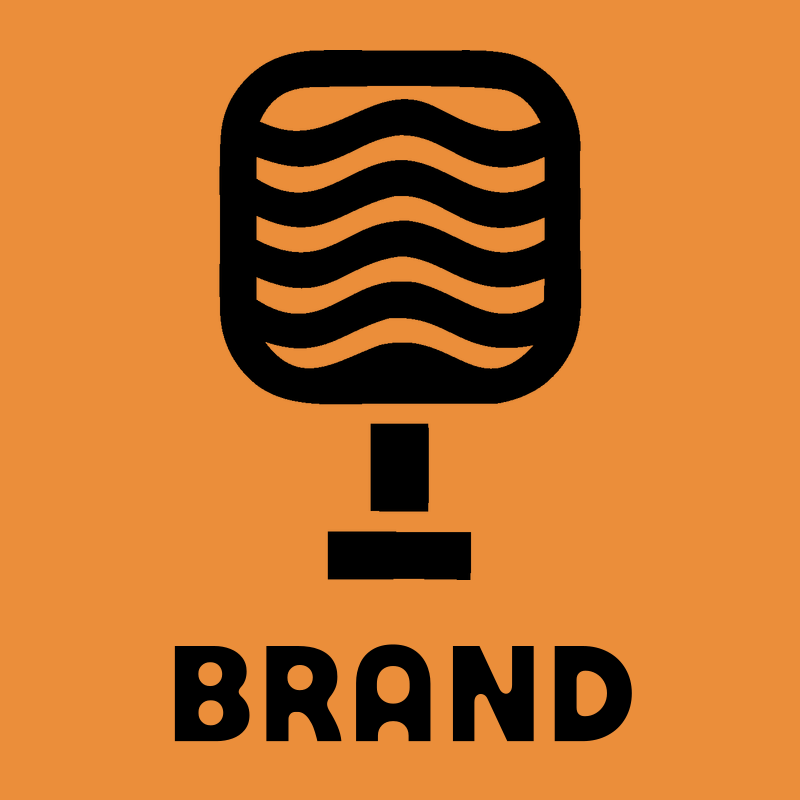 Brutalist Wavy Grid Broadcast Microphone Mark preview
