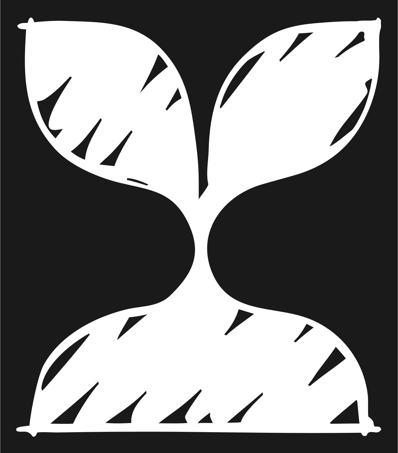 Hand-Drawn Sketchy Sprouting Seedling Plant Mark #1a1a1a/#ffffff