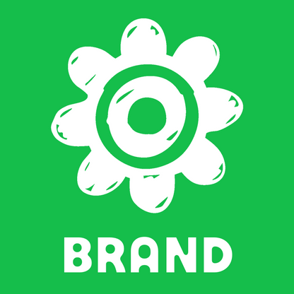 Hand-Drawn Chunky Eight-Lobe Gear Emblem preview