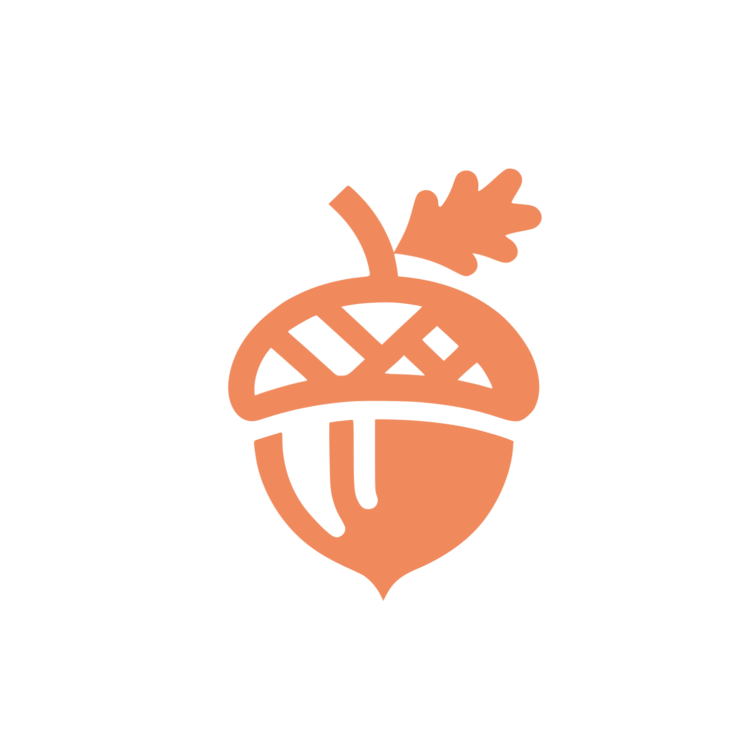Acorn Logo #F08A5D