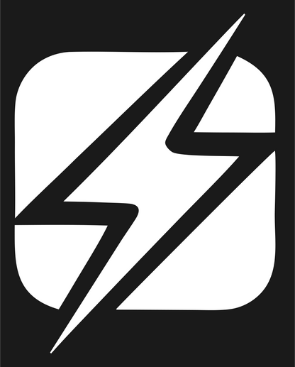 Layered Overlap Double Strike App Icon #1a1a1a/#ffffff