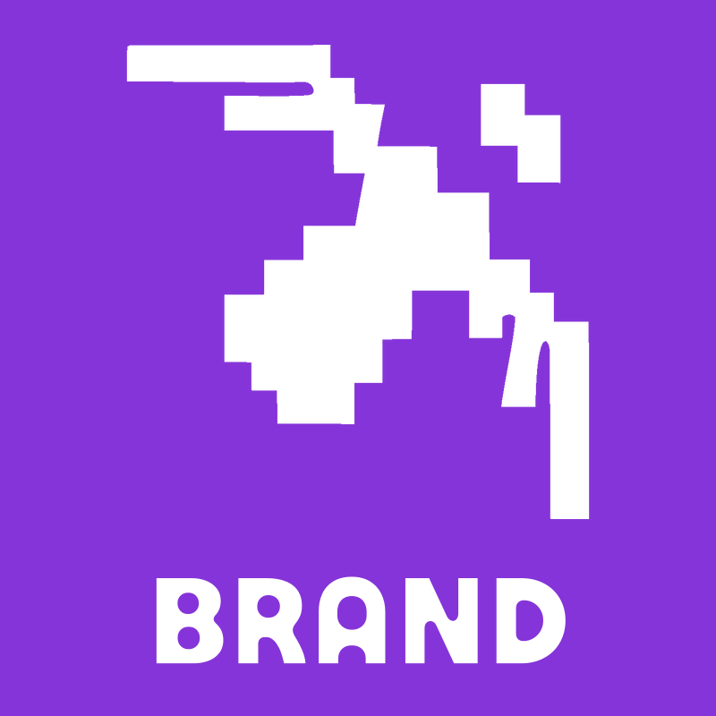 Pixel Art Blocky Orbiting Satellite Badge preview