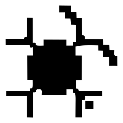 8-Bit Blocky Space Satellite Crest