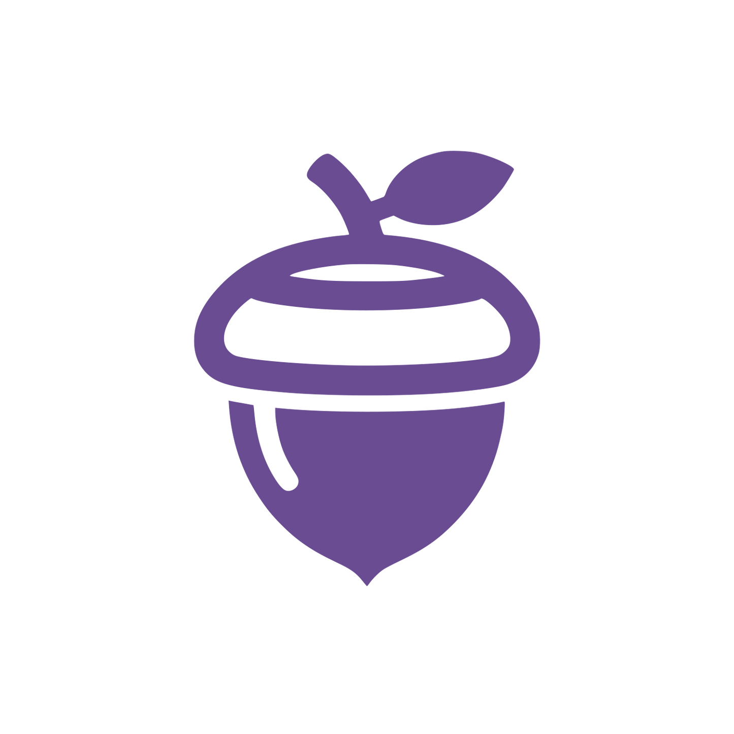 Acorn Swirl Logo #6A4C93