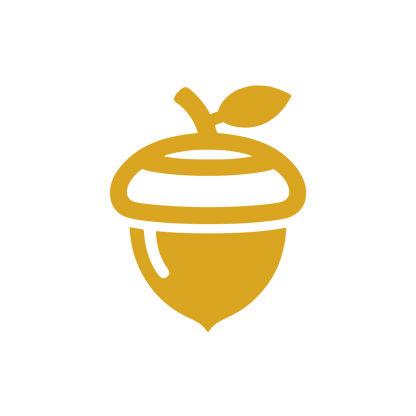 Acorn Swirl Logo #DAA520