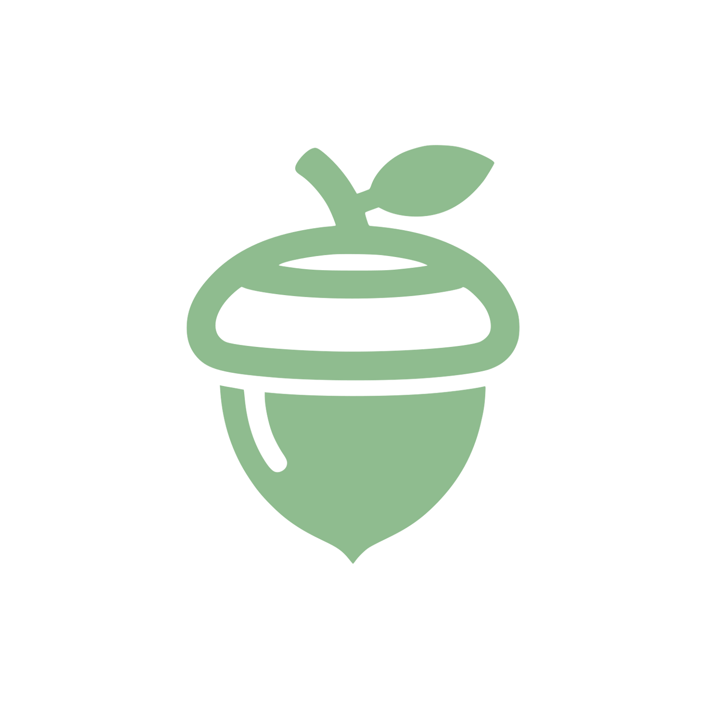 Acorn Swirl Logo #8FBC8F