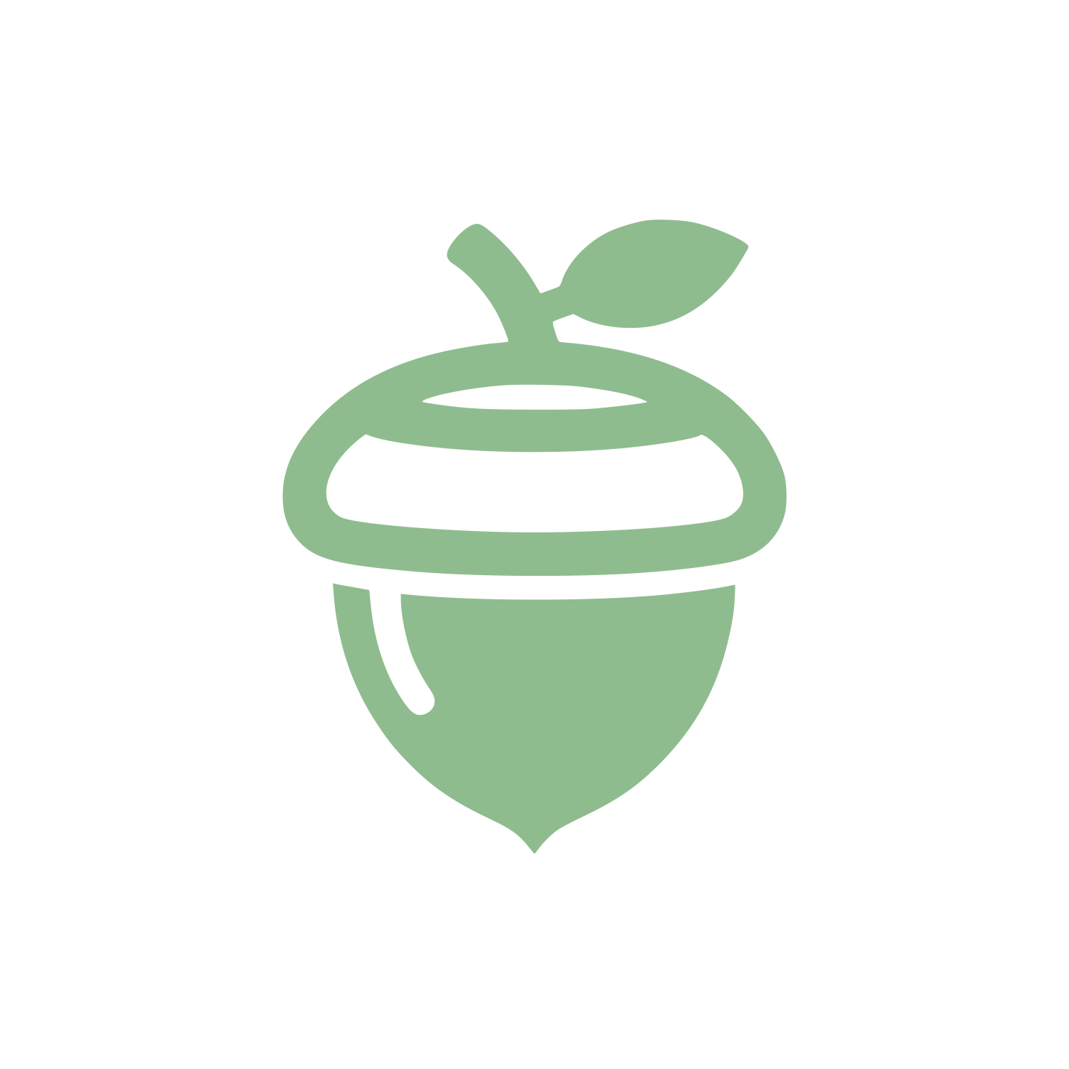 Acorn Swirl Logo #8FBC8F
