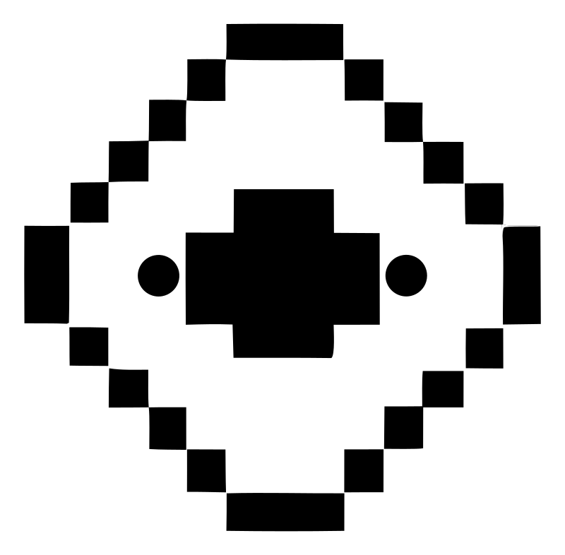8-Bit Diamond Orbit Satellite Crest
