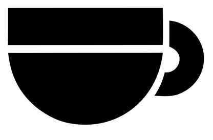 Swiss Style Flat Coffee Cup Mark