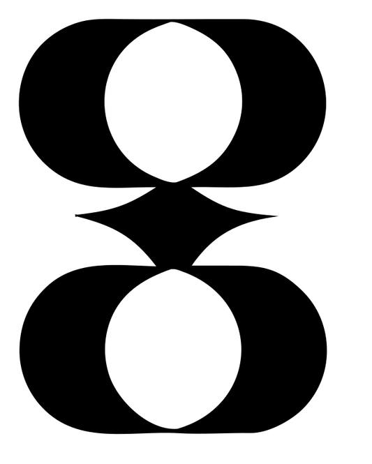 Swiss Style Mirrored Oval Coffee Cup Mark