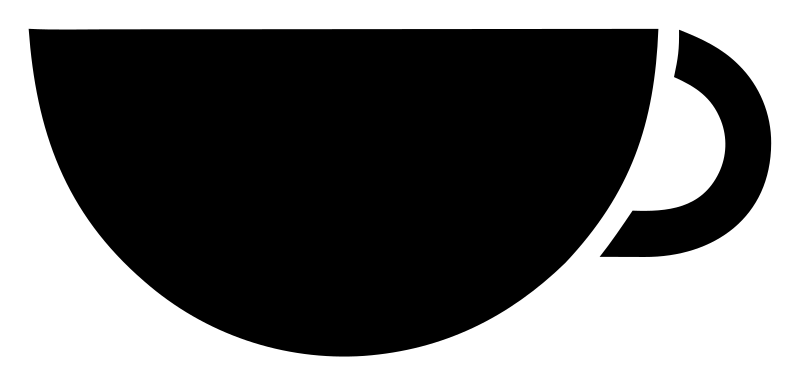 Swiss Silhouette Wide Coffee Cup Icon
