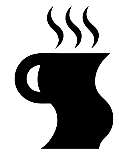 Swiss Bold Wavy Mug Steam Emblem #ffffff/#000000