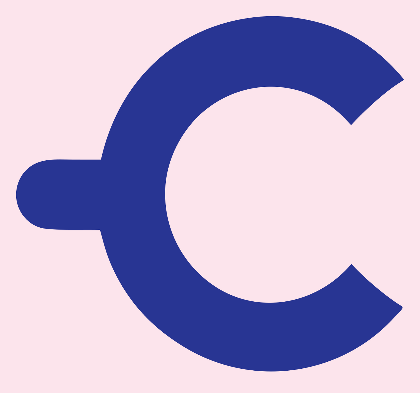 Swiss Handle Round Coffee Cup Icon #fce4ec/#283593