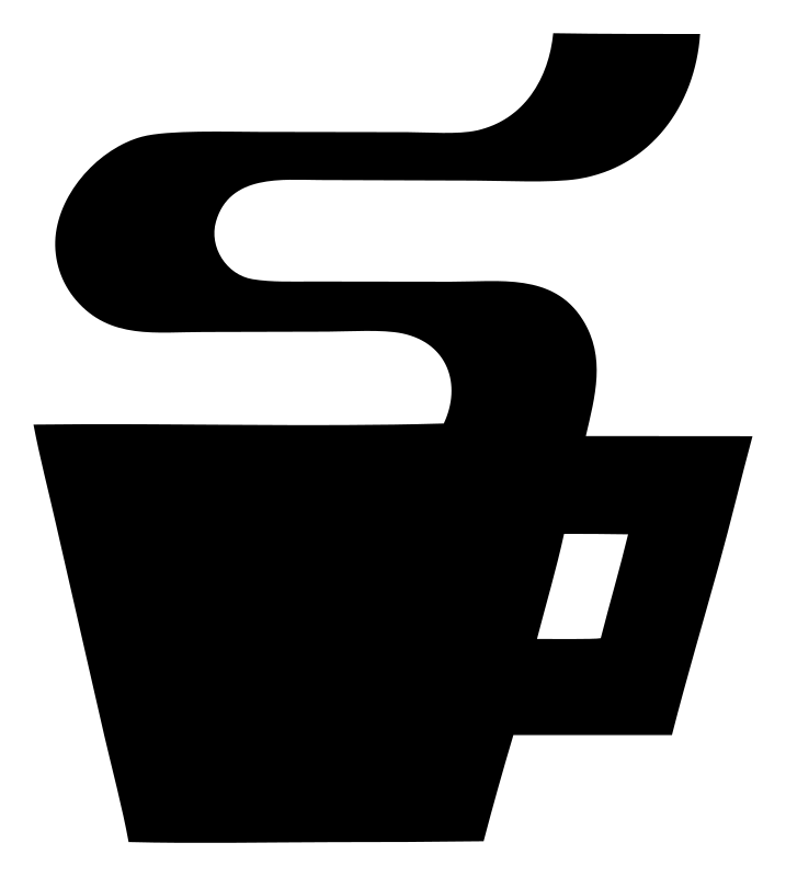Swiss S-Curve Steam Coffee Cup Badge