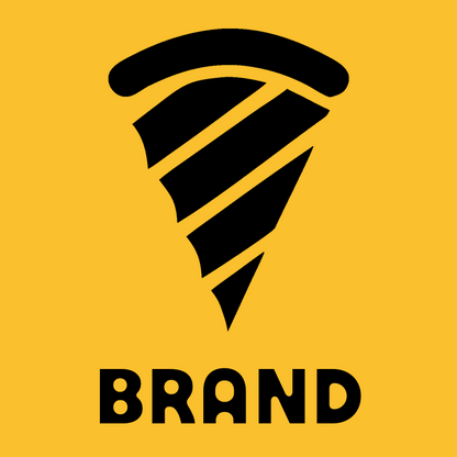 Bold Striped Spiral Pizza Slice Mark preview