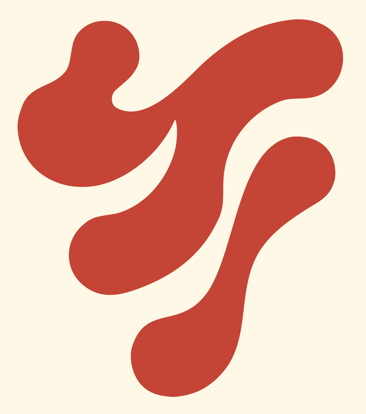 Pizza Slice Drip Logo #fff8e7/#c44536