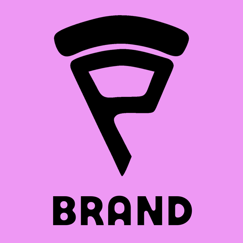 Bold Pictogram Letter P Pizza Icon preview