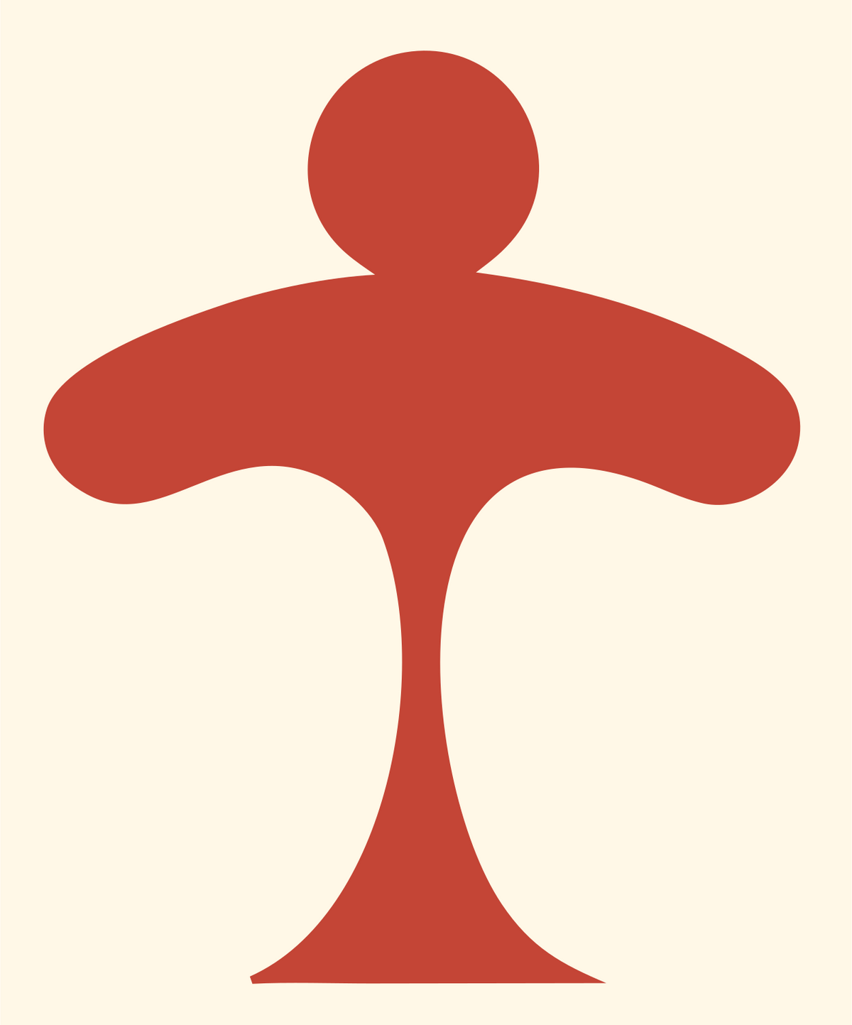 Pizza Slice Icon #fff8e7/#c44536