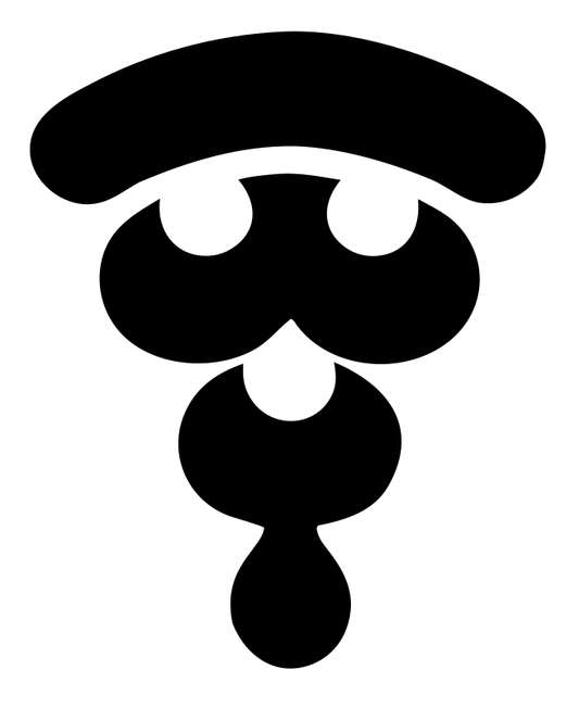 Bold Pictogram Mushroom Pizza Slice Mark