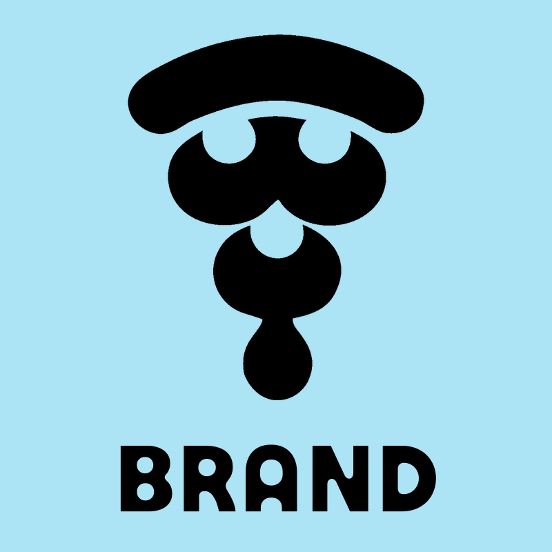 Bold Pictogram Mushroom Pizza Slice Mark preview