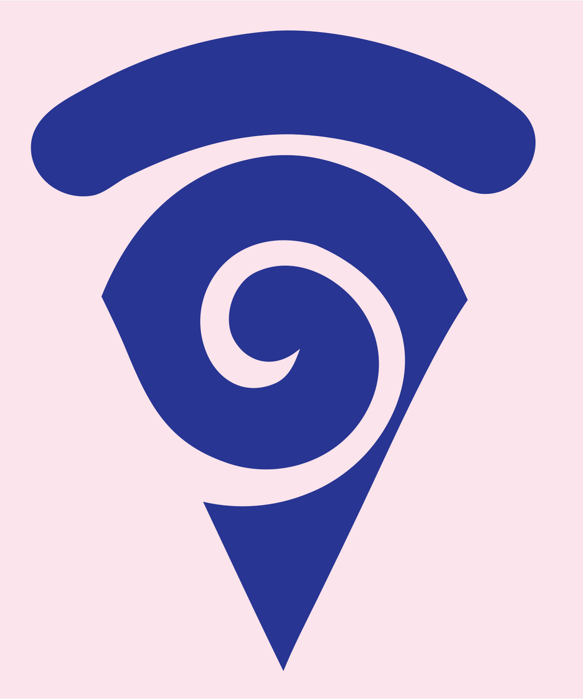 Pizza Slice Logo Mark #fce4ec/#283593
