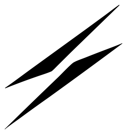 Dual Slash Claw Strike Mark #ffffff/#000000