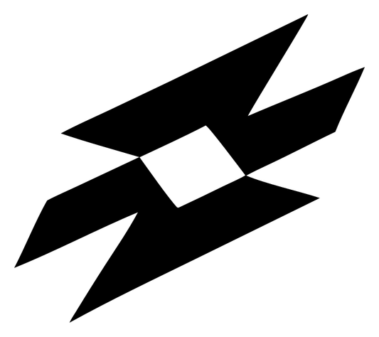 Industrial Angular Negative Space Donut Mark