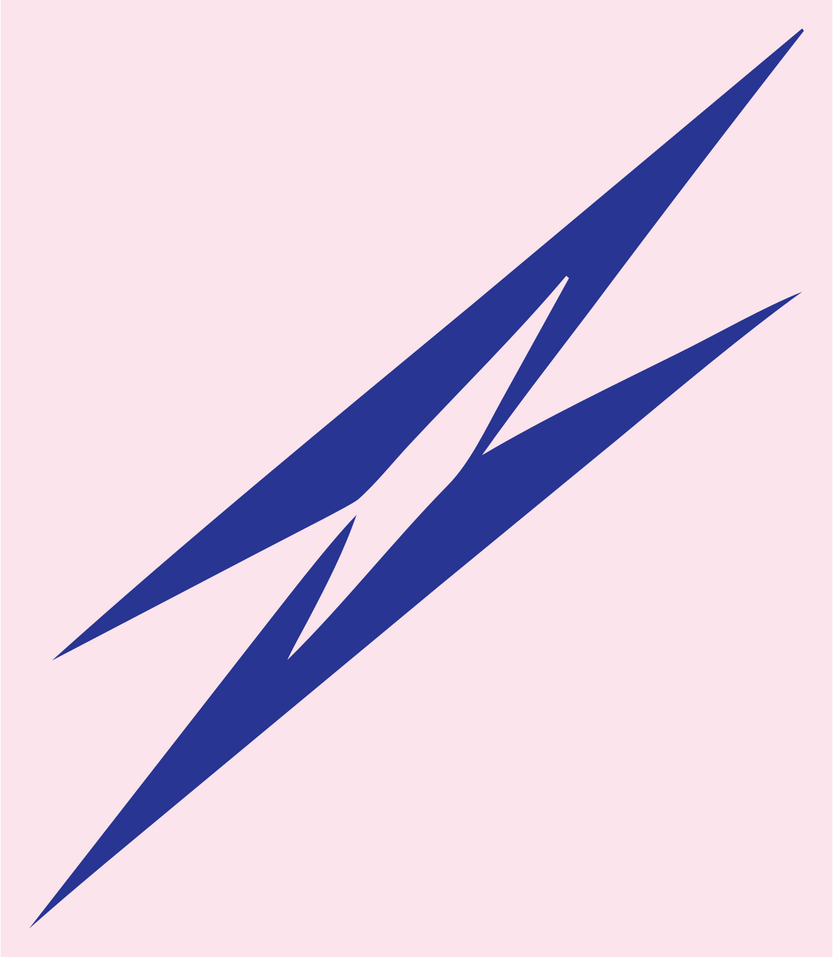 Slashed Diagonal Claw Strike Icon #fce4ec/#283593