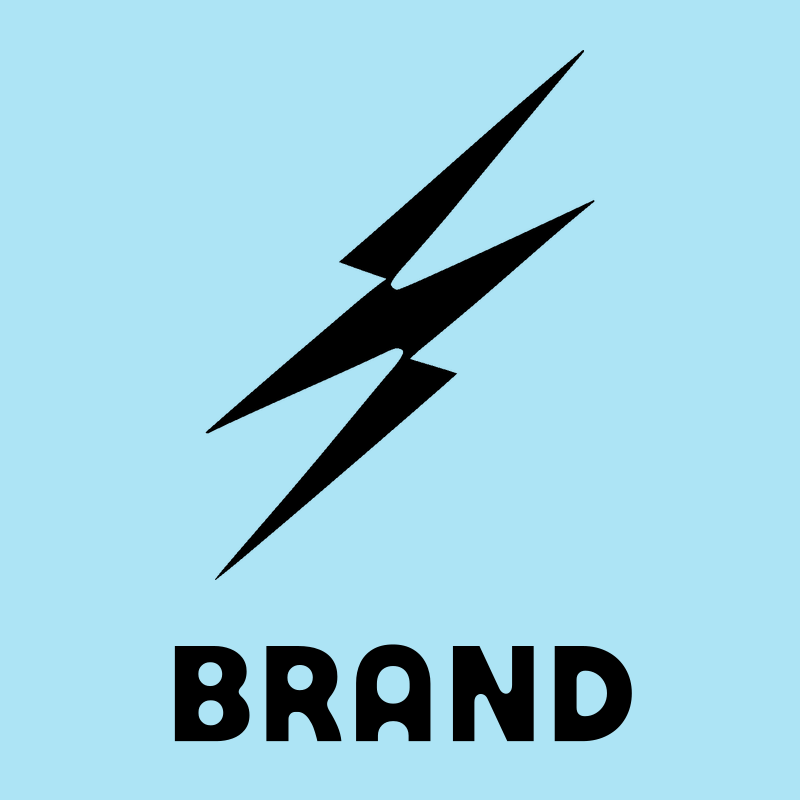 Forked Twin Lightning Strike Bolt Icon preview