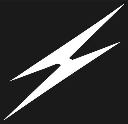 Jagged Diagonal Split Bolt Crest #1a1a1a/#ffffff
