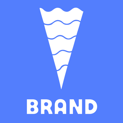 Bold Wavy Stripe Ice Cream Cone Mark preview